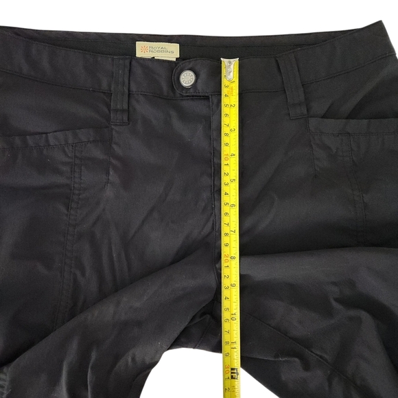ROYAL ROBBINS Black Stretch Nylon Capri Pants size 12 - Picture 10 of 12